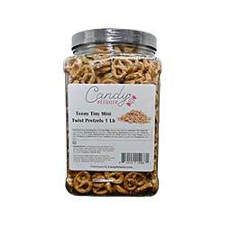 Candy Retailer Teeny Tiny Mini Twist Pretzels 1 Lb Jar 